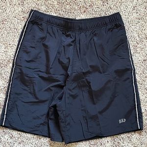 Men’s small lined Gap swim trunks, navy. Good condition.